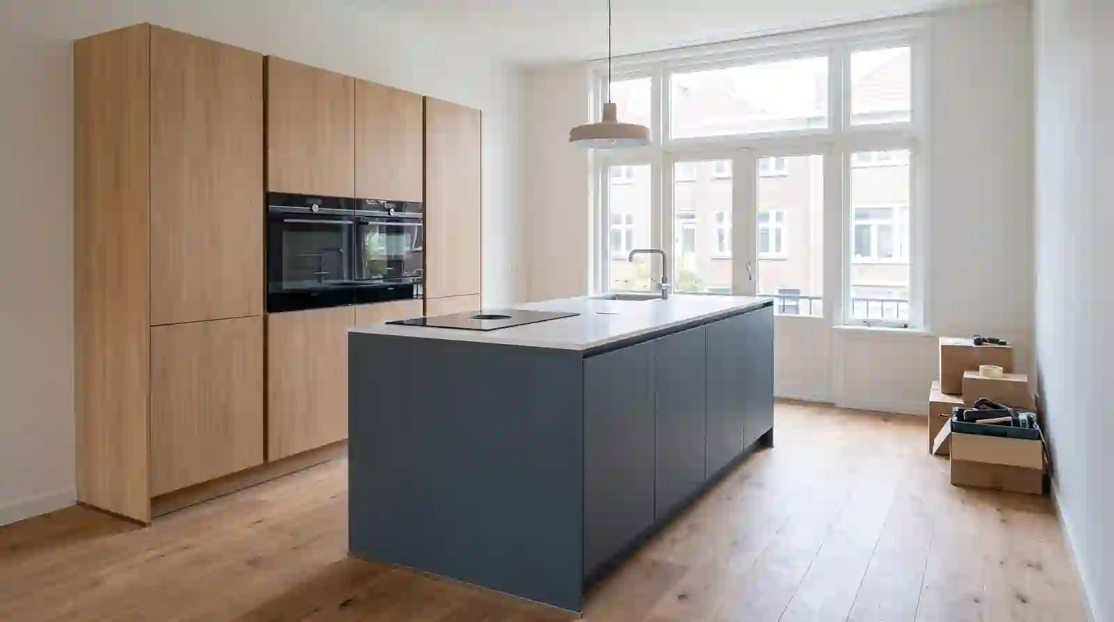 Sfeerbeeld van een woonruimte tijdens een renovatie